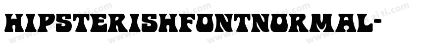 hipsterishfontnormal字体转换