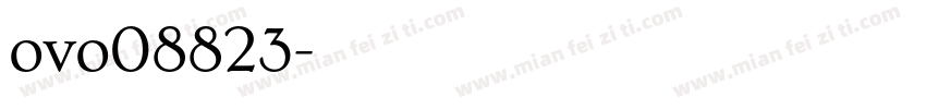 ovo08823字体转换