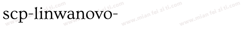 scp-linwanovo字体转换