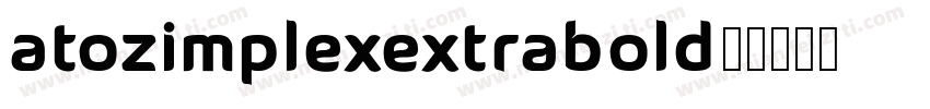 atozimplexextrabold字体转换