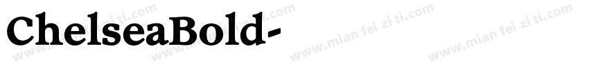 ChelseaBold字体转换