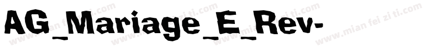 AG_Mariage_E_Rev字体转换