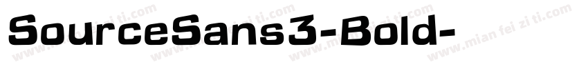 SourceSans3-Bold字体转换