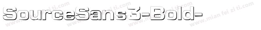SourceSans3-Bold字体转换