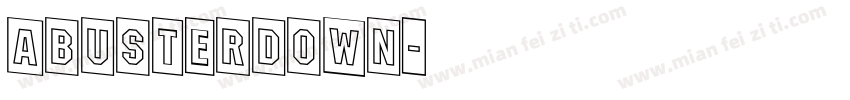 aBusterDown字体转换