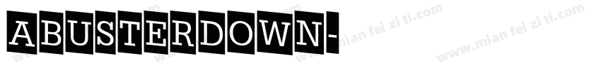 aBusterDown字体转换