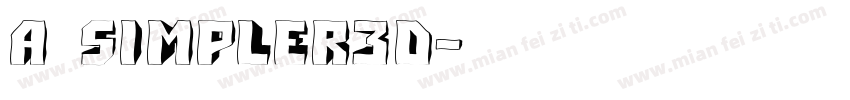 a_Simpler3D字体转换