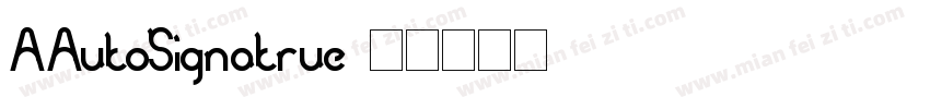 AAutoSignatrue字体转换