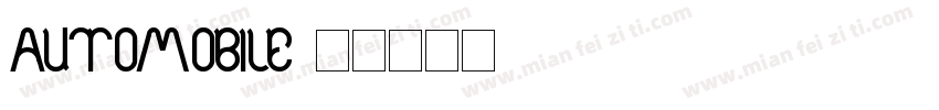 AUTOMOBILE字体转换