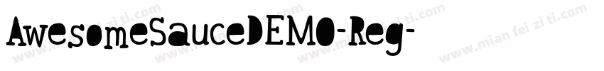 AwesomeSauceDEMO-Reg字体转换