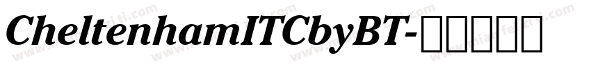 CheltenhamITCbyBT字体转换