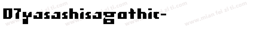 07yasashisagothic字体转换