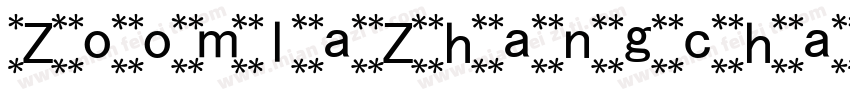 ZoomlaZhangchanHanA046字体转换