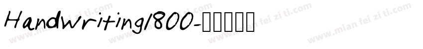 Handwriting1800字体转换