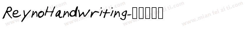 ReynoHandwriting字体转换