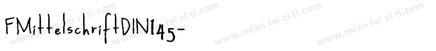 FMittelschriftDIN145字体转换