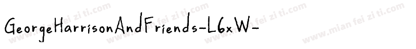 GeorgeHarrisonAndFriends-L6xW字体转换