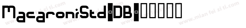 MacaroniStd-DB字体转换
