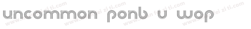 uncommon_font_v1wof字体转换