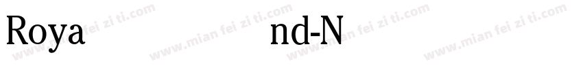 RoyaltonCnd-Normal字体转换