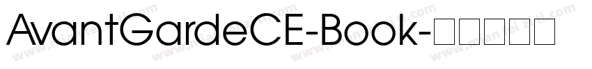 AvantGardeCE-Book字体转换