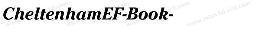 CheltenhamEF-Book字体转换
