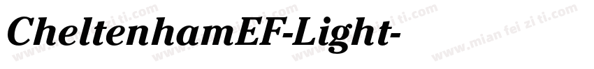 CheltenhamEF-Light字体转换