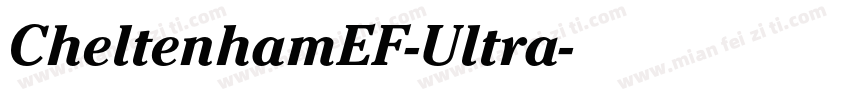 CheltenhamEF-Ultra字体转换