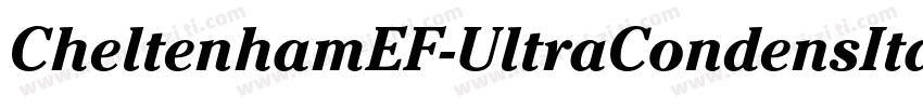 CheltenhamEF-UltraCondensIta字体转换