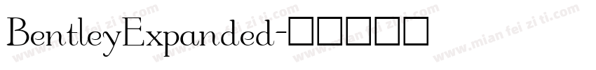 BentleyExpanded字体转换