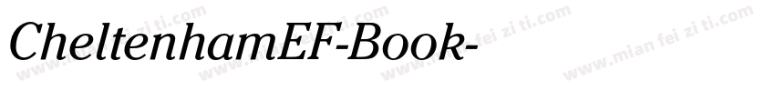 CheltenhamEF-Book字体转换