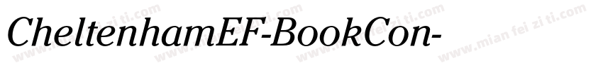 CheltenhamEF-BookCon字体转换