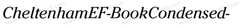 CheltenhamEF-BookCondensed字体转换