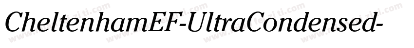 CheltenhamEF-UltraCondensed字体转换