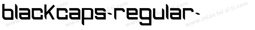 blackcaps-regular字体转换