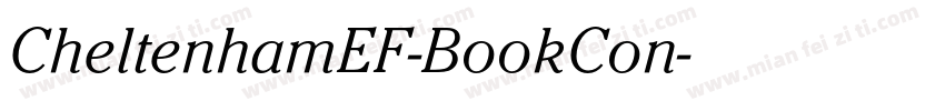 CheltenhamEF-BookCon字体转换