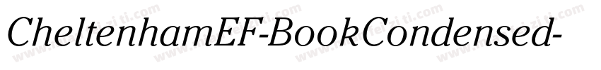 CheltenhamEF-BookCondensed字体转换