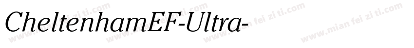 CheltenhamEF-Ultra字体转换