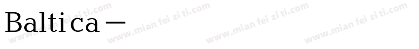 Baltica字体转换