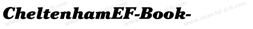 CheltenhamEF-Book字体转换