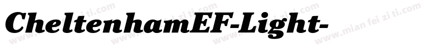 CheltenhamEF-Light字体转换