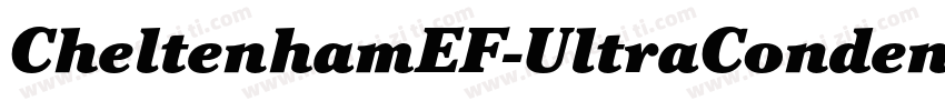 CheltenhamEF-UltraCondensIta字体转换