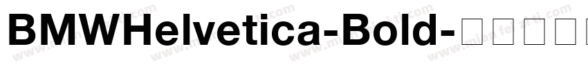 BMWHelvetica-Bold字体转换