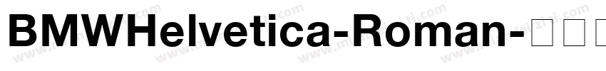BMWHelvetica-Roman字体转换