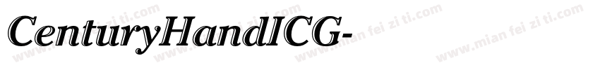 CenturyHandICG字体转换