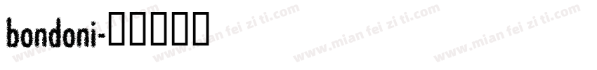 bondoni字体转换