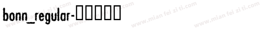bonn_regular字体转换