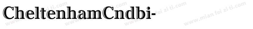 CheltenhamCndbi字体转换