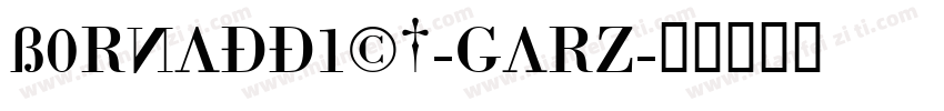 BornAddict-GARZ字体转换