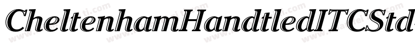 CheltenhamHandtledITCStd字体转换